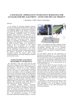 Task Specific uncertainty of pre-alignment