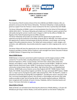Apply now! - University of North Carolina School of the Arts