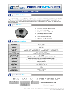 R130 &ndash; XXX &ndash; X* &raquo; Part Number Key