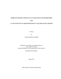 modeling density effects in co2 injection in oil