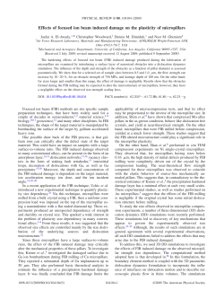 Effects of focused ion beam induced damage on the plasticity of