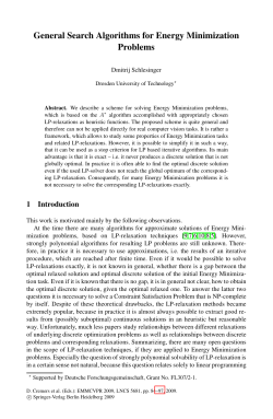 General Search Algorithms for Energy Minimization Problems