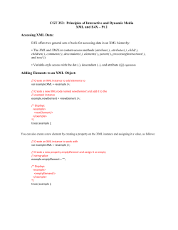 CGT 353: Principles of Interactive and Dynamic