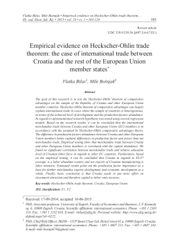 Empirical evidence on Heckscher-Ohlin trade theorem: the case of