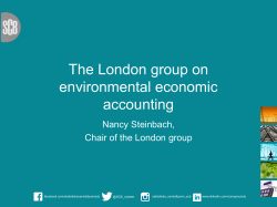 The London group on environmental economic accounting