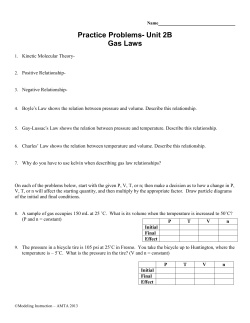 Gas Laws