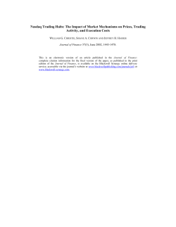 Nasdaq Trading Halts: The Impact of Market Mechanisms on Prices