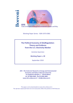 The Political Economy of (De)Regulation: Theory and Evidence from