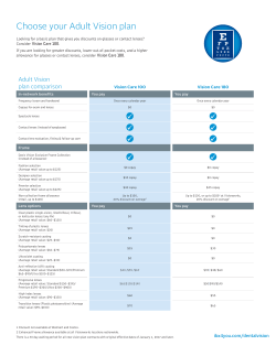 Adult Vision Plans - Independence Blue Cross