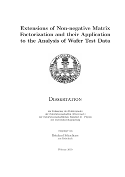 Extensions of Non-negative Matrix Factorization and their