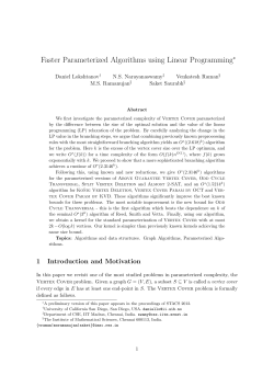 Faster Parameterized Algorithms using Linear Programming
