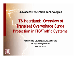 ITS Heartland: Overview of Transient Overvoltage Surge Protection