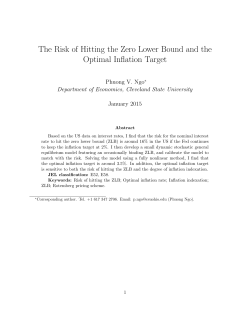 The Risk of Hitting the Zero Lower Bound and the Optimal Inflation