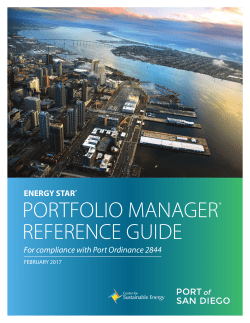 Portfolio Manager Reference Guide