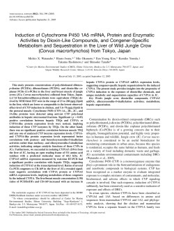 Induction of Cytochrome P450 1A5 mRNA, Protein and Enzymatic