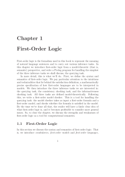 Chapter 1 First