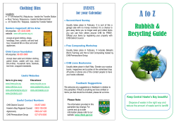A-Z Guide Rubbish and Recycling - Central Hawke`s Bay District