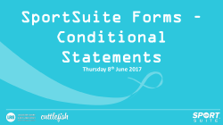 A conditional statement