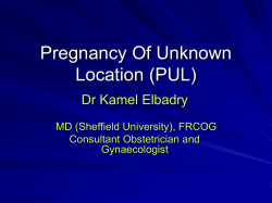Pregnancy Of Unknown Location (PUL)
