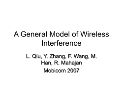 A General Model of Wireless Interference