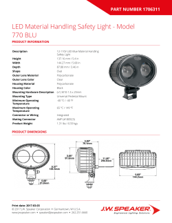 Part Number 1706311 Specification Sheet