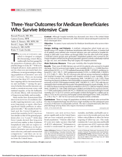 Three-Year Outcomes for Medicare Beneficiaries Who Survive