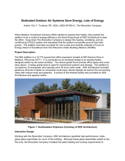 Dedicated Outdoor Air Systems Save Energy, Lots of Energy