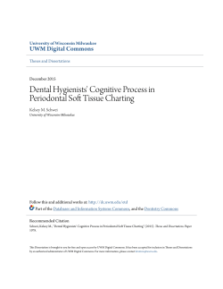 Dental Hygienists` Cognitive Process in Periodontal Soft Tissue