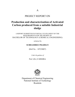 Production And Characterization Of Activated Carbon