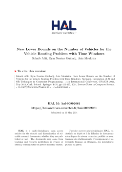 New Lower Bounds on the Number of Vehicles for the Vehicle