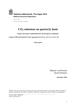 CO2 emissions on quarterly basis - United Nations Statistics Division