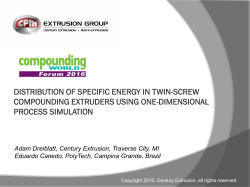 Distribution Of Specific Energy In Twin-Screw
