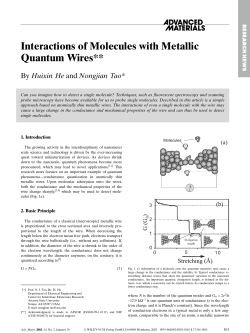 Interactions of Molecules with Metallic Quantum Wires