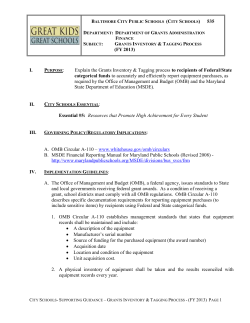 FUNCTION TYPE: - Baltimore City Public Schools