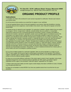Organic Product Profile Workbook.xlsx