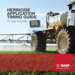 herbicide application timing guide - AgSolutions.ca