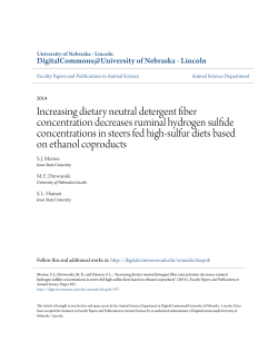 Increasing dietary neutral detergent fiber concentration decreases