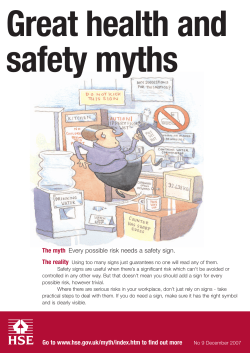The myth: Every possible risk needs a safety sign