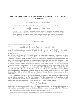On the existence of minimizers for nonconvex variational problems