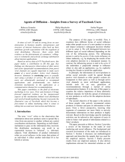 Agents of Diffusion - IEEE Computer Society