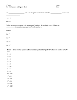 An tells how many times a number, called the , is used as a . Ex) 5