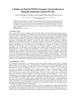 A Radio-on-Hybrid WDM Transport System Based on Mutually