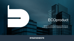 Method for selecting environmentally friendly