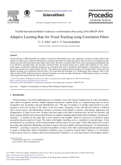 Adaptive Learning Rate for Visual Tracking Using
