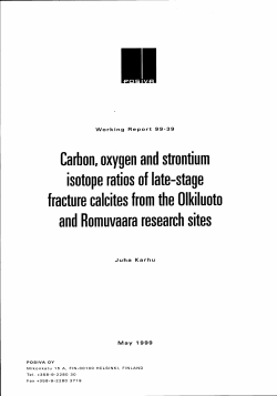 Carbon, oxygen and strontium isotope ratios of late-stage