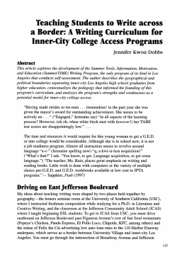 Teaching Students to Write across a Border: A Writing Curriculum for