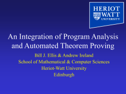 ppt - School of Mathematical and Computer Sciences - Heriot