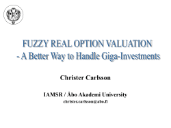 fuzzy real option valuation