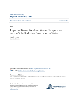 Impact of Beaver Ponds on Stream Temperature and on Solar