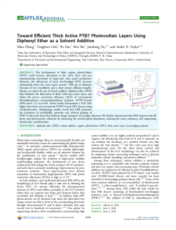 Toward Efficient Thick Active PTB7 Photovoltaic